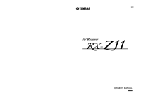 Yamaha RXZ-11 - Owners Manual 